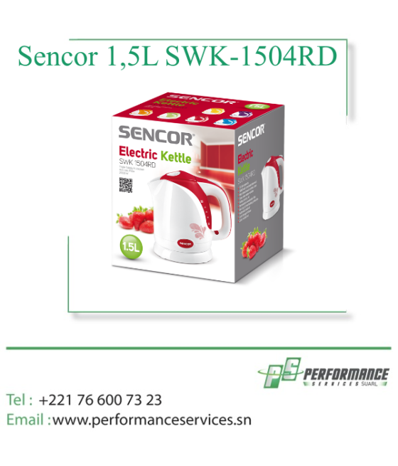Bouilloires électriques Sencor 1,5L SWK-1504RD