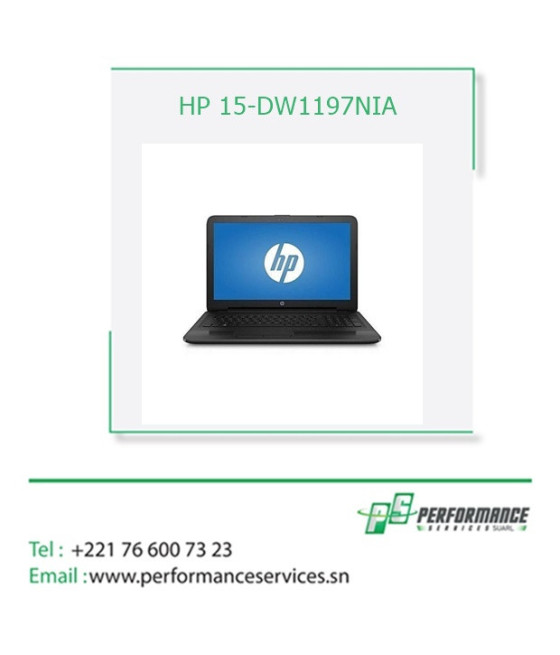 HP 15-DW1197NIA Core i3 1011OU 1TB HDD 4Go Ram Ecran 15,6"