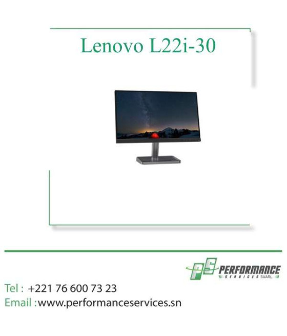 Écran Lenovo L22i-30 22" FHD (IPS, 75Hz 4ms, HDMI VGA
