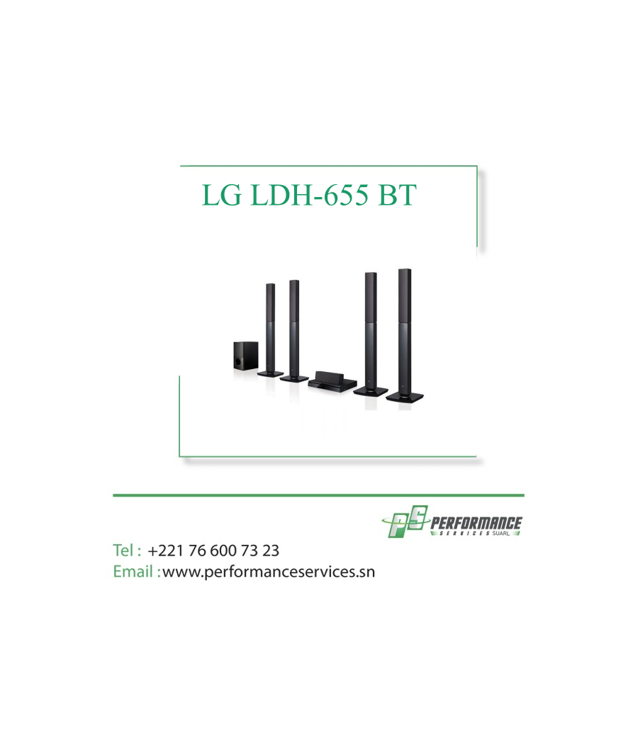 Home Cinéma LG LDH-655 BT avec Bluetooth