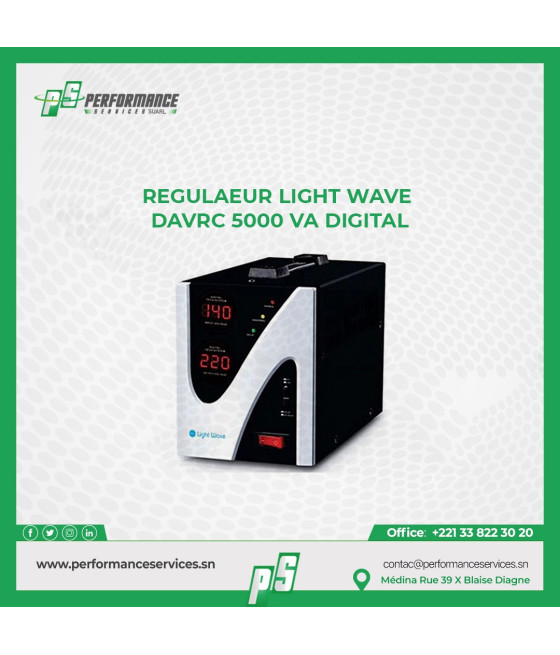 Régulateur De Tension LW DAVRC-5000VA Digital