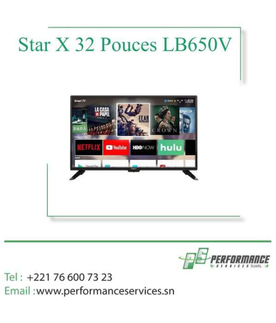 Téléviseur LED Star X 32 Pouces LB650V Android HD