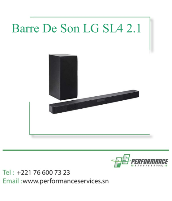 Barre De Son LG SL4 2.1 Ch. 300W Bluetooth