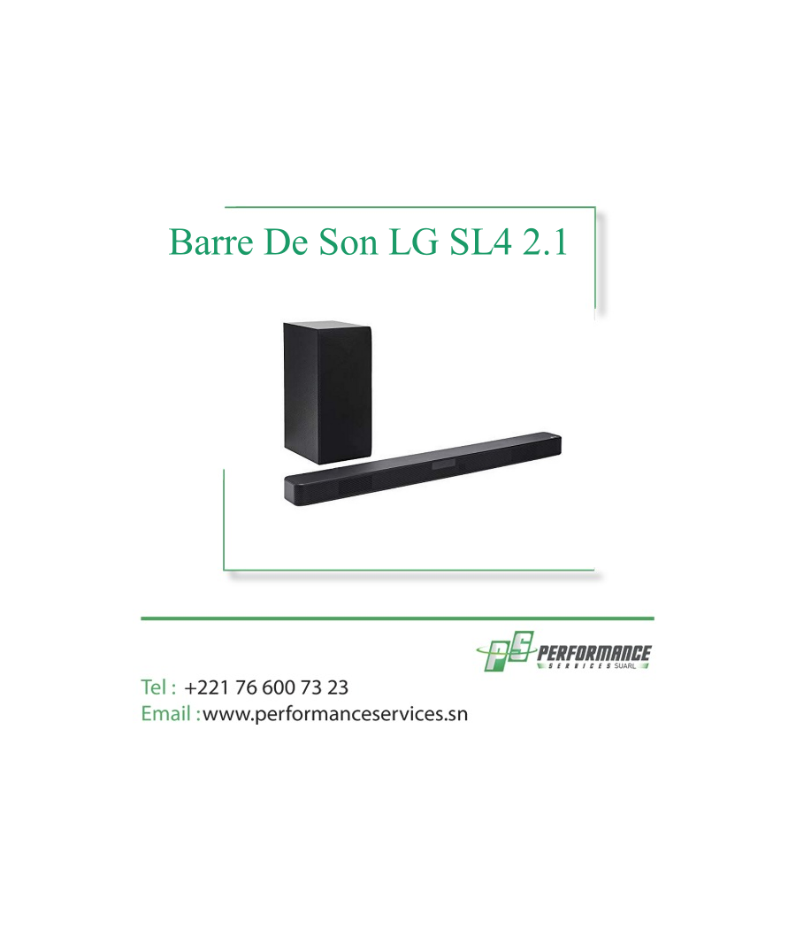 Barre De Son LG SL4 2.1 Ch 300W Bluetooth