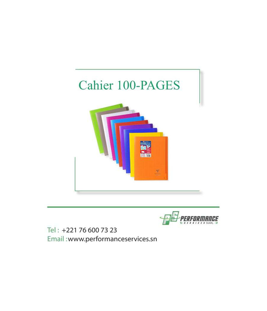 Pack de 10 Cahiers 100 pages simple