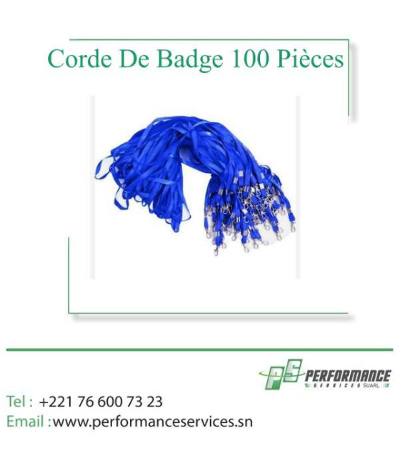 Corde De Badge 100 Pièces
