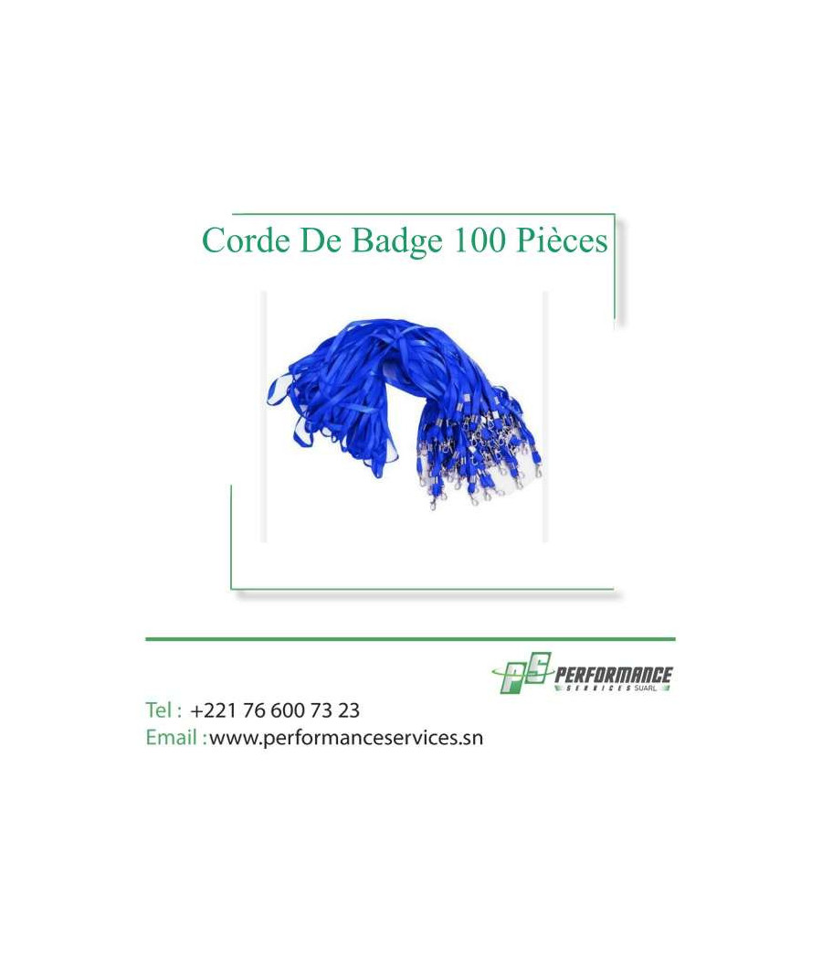 Corde De Badge 100 Pièces