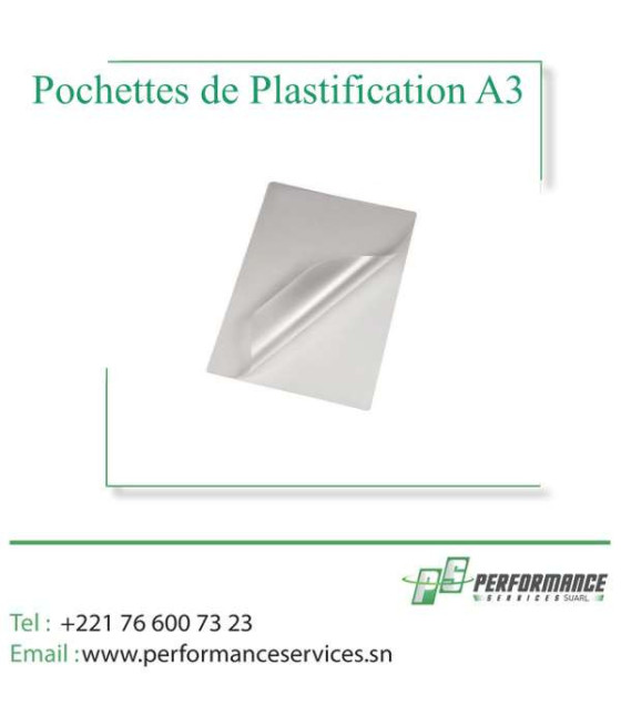 Pochettes De Plastification A4, A3 (paquet De 100) - Transparent