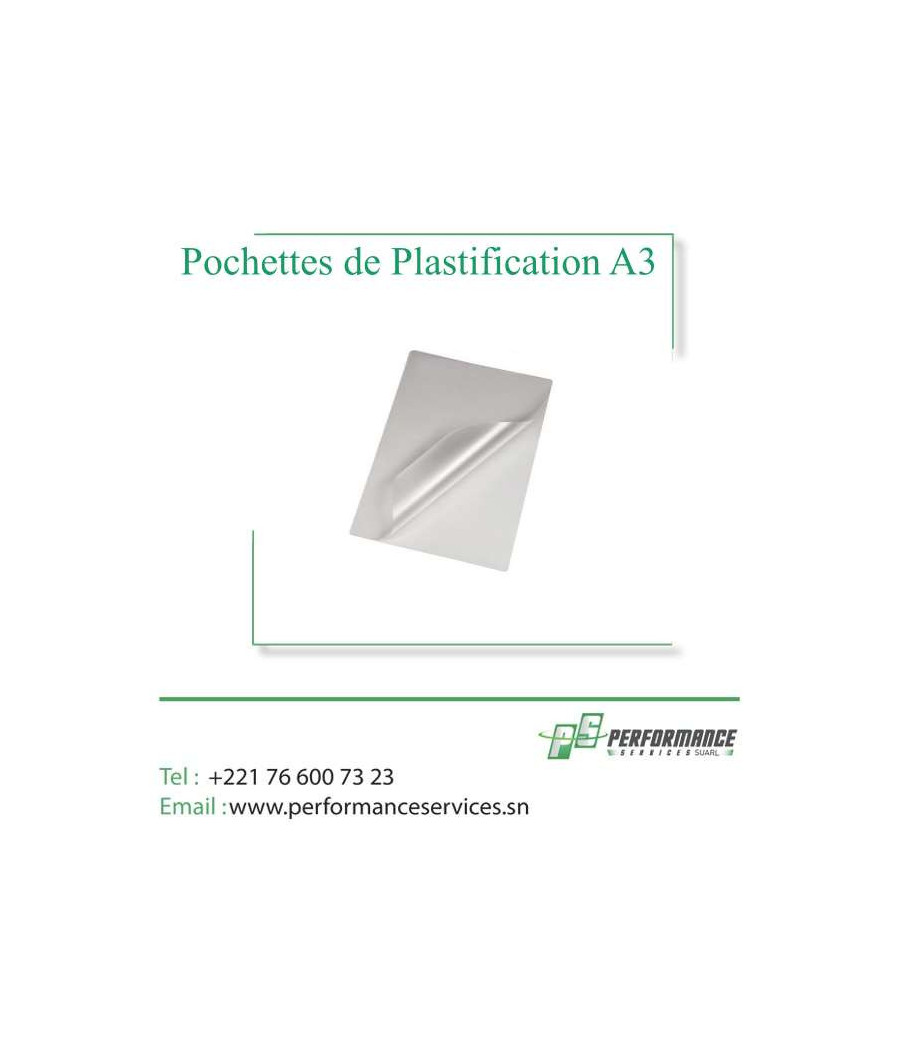 Pochettes De Plastification A4, A3 (paquet De 100) - Transparent