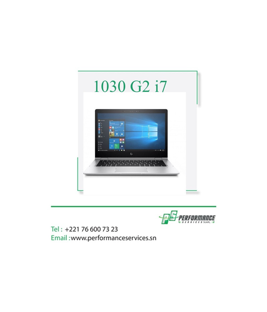 HP EliteBook x360  1030 G2 core i7 RAM 16 GO DD 256 SSD, 13,3 Pouces