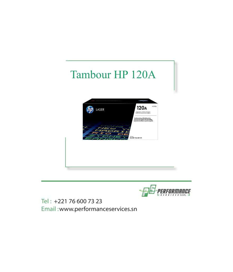HP 120A Tambour d'imagerie laser authentique - W1120A