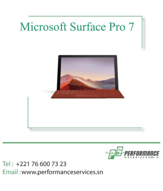 Ordinateur Portable Microsoft Surface Pro 7 - Écran tactile 13 - Mémoi