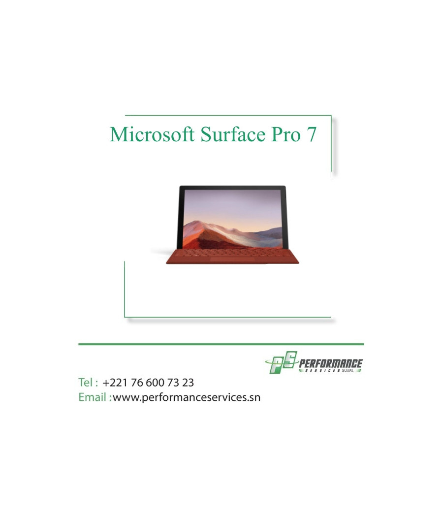 Ordinateur Portable Microsoft Surface Pro 7 - Écran tactile 13 - Mémoi