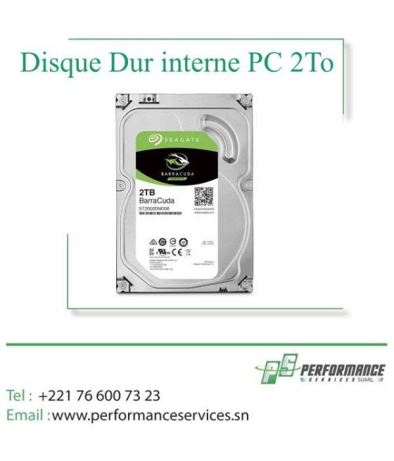 Disque dur interne Seagate HDD 1 To 7200 Tr/min 64 Mo SATA III