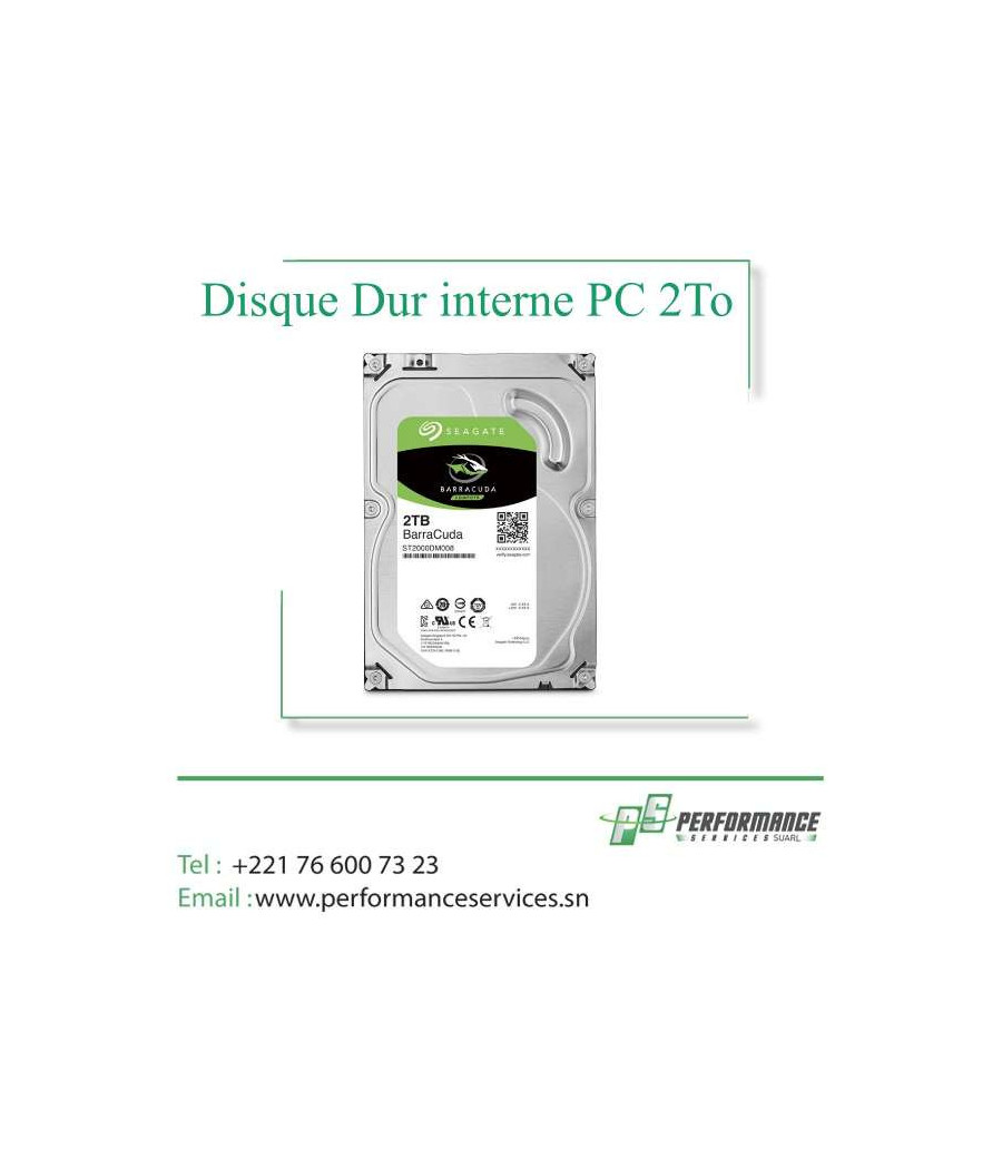 Disque dur interne Seagate HDD 1 To 7200 Tr/min 64 Mo SATA III