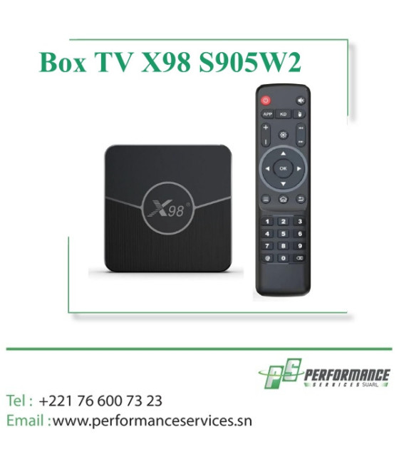 Box TV X98 Plus Android 11.0 Amlogic S905W2 UHD 4K