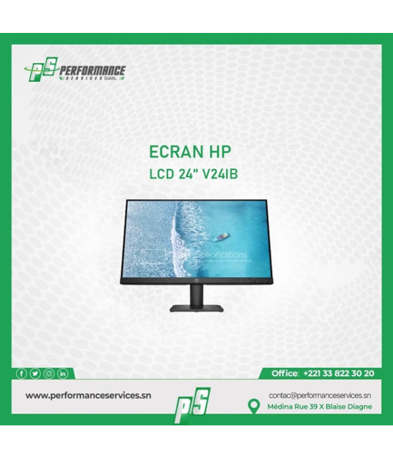 Ecran LED HP V24IB 24'' Full HD 60Hz