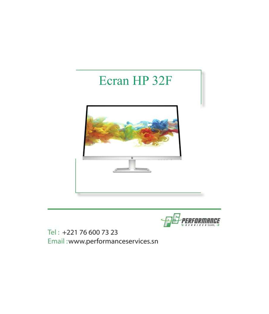 Ecran HP 32F Display Full HD 32" 1920 x 1080 Pixel LED