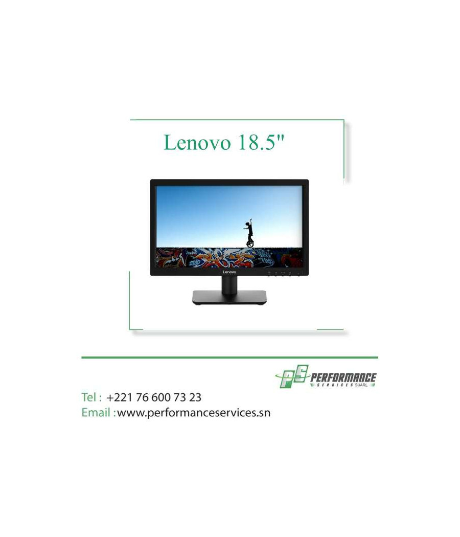 Ecran Ordinateur Lenovo 18.5" Pouces 18.5" 19 POUCE