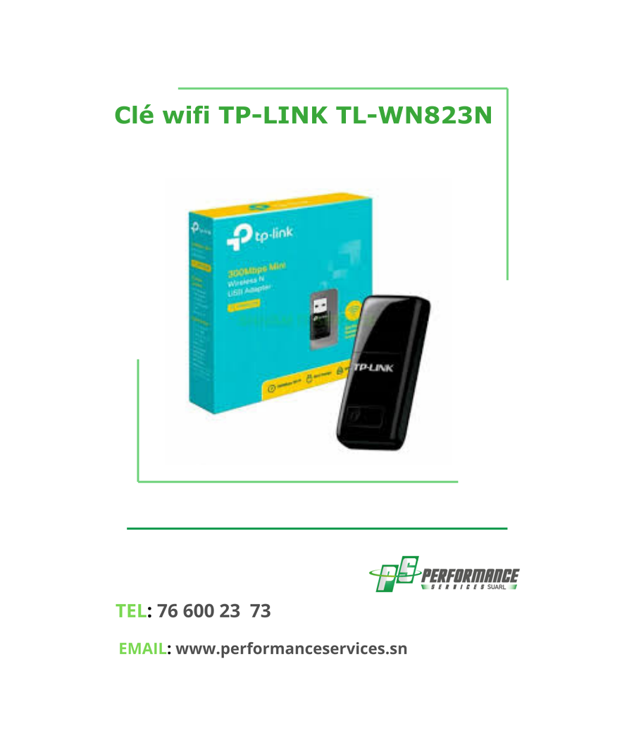 Clé wifi USB TP-LINK TL-WN823N N300