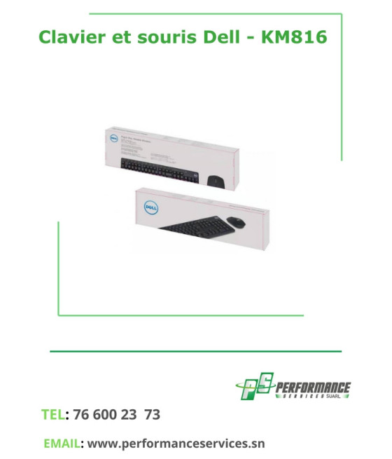 Clavier et souris sans fil Dell - KM816