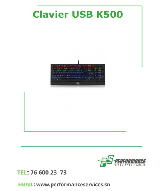 Clavier Filaire USB K500