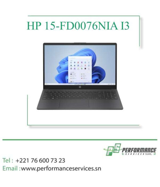 HP 15-FD0076NIA I3 Ram 8GO Disque Dure 512GO SSD Ecran 15" Neuf