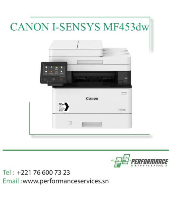 Imprimante laser monochrome multifonction CANON I-SENSYS MF453dw, A4,